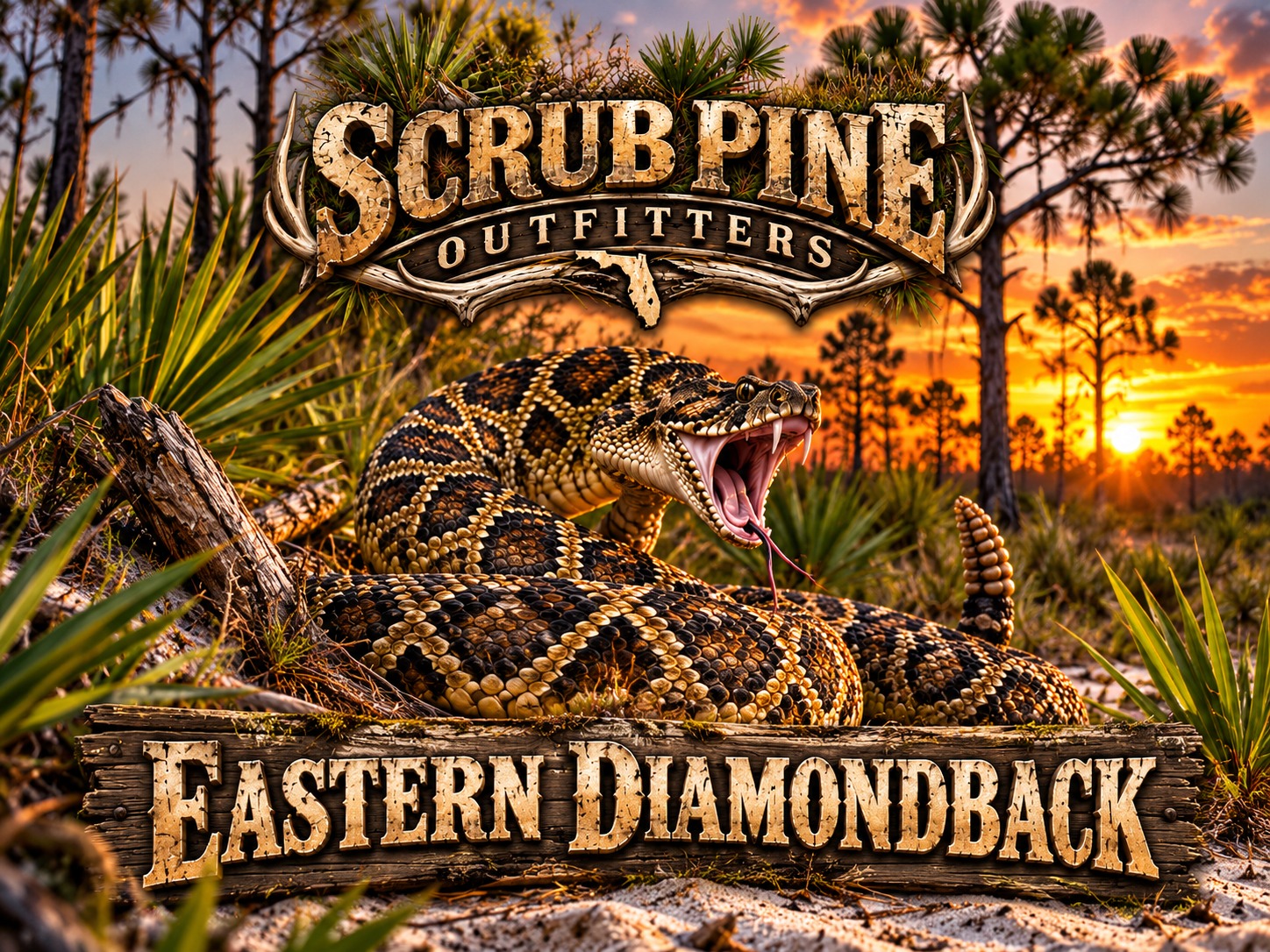 Florida scrub country and Eastern Diamondback