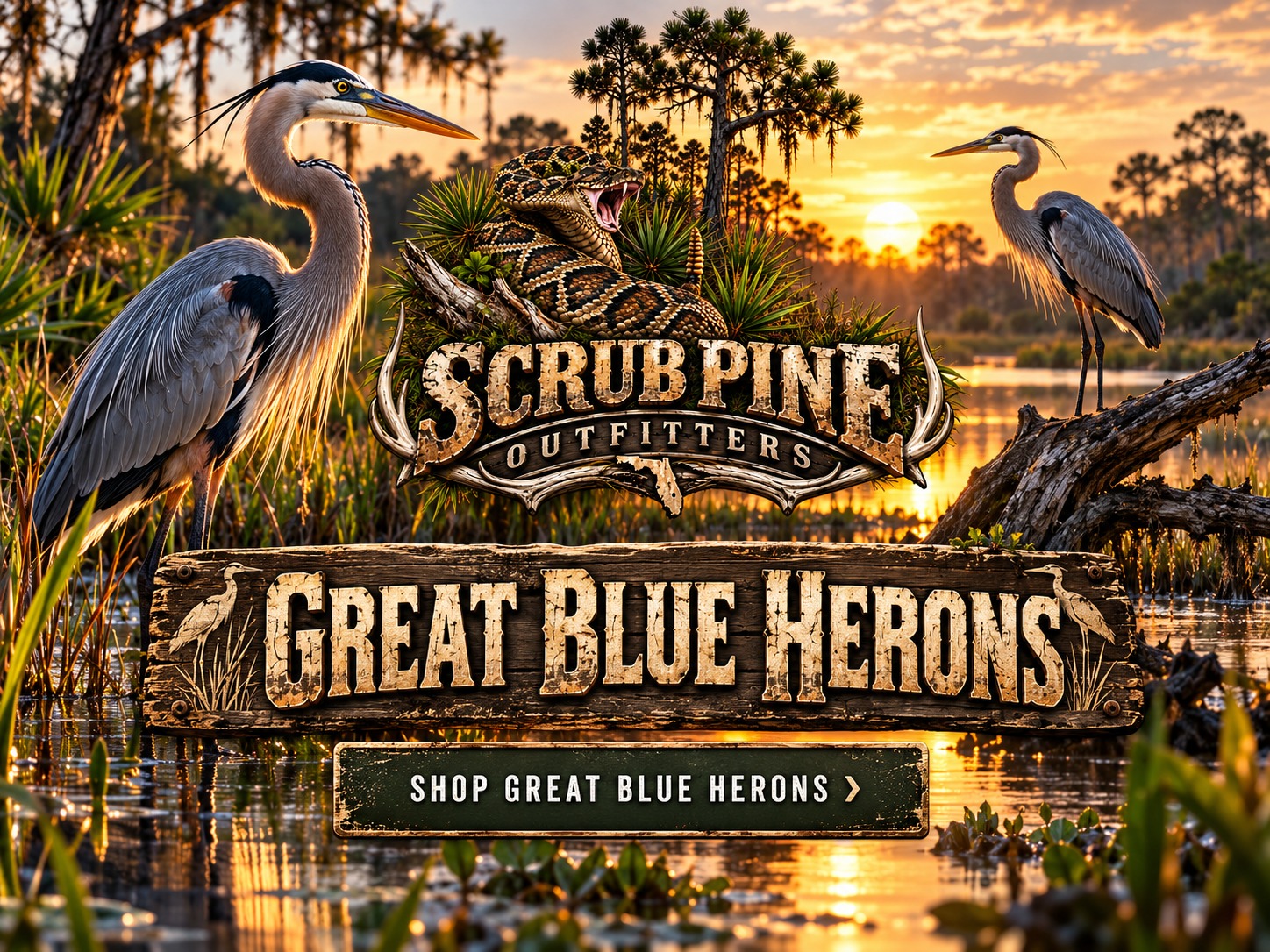Great Blue Herons